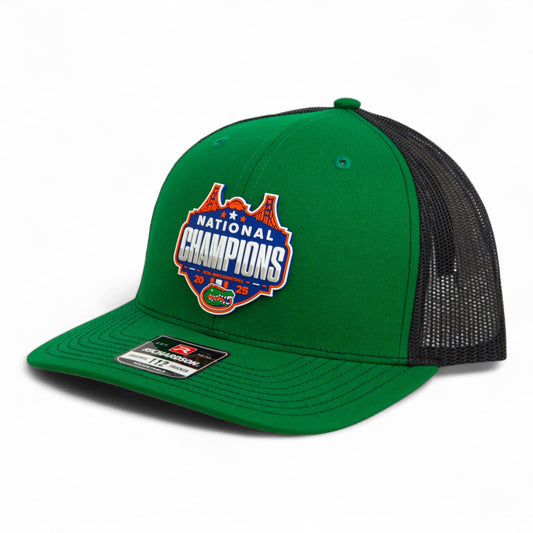 Florida Gators 2025 Final Four National Champions Snapback Trucker Hat- Green/ Black