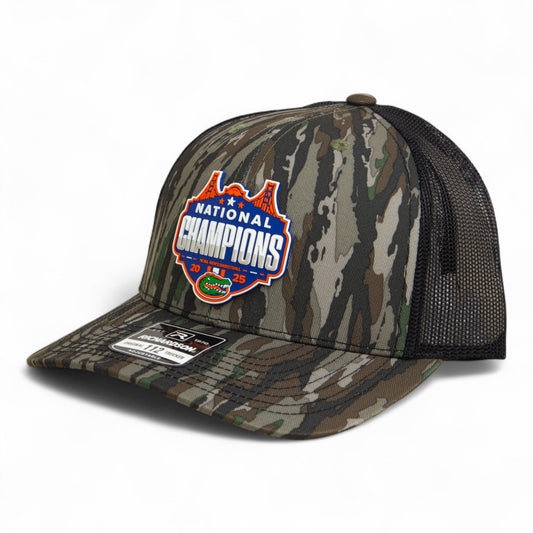 Florida Gators 2025 Final Four National Champions Snapback Trucker Hat- Realtree Original/ Black