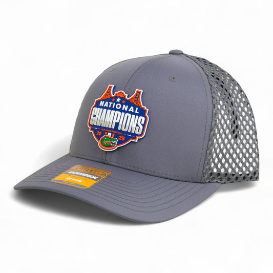 Florida Gators 2025 Final Four National Champions 3D Snapback Tilikum Trucker Hat- Charcoal
