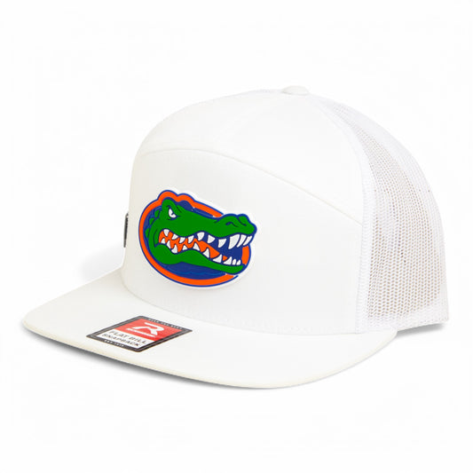 Florida Gators 2025 Final Four 3D Snapback Seven-Panel Flat Bill Trucker Hat- White