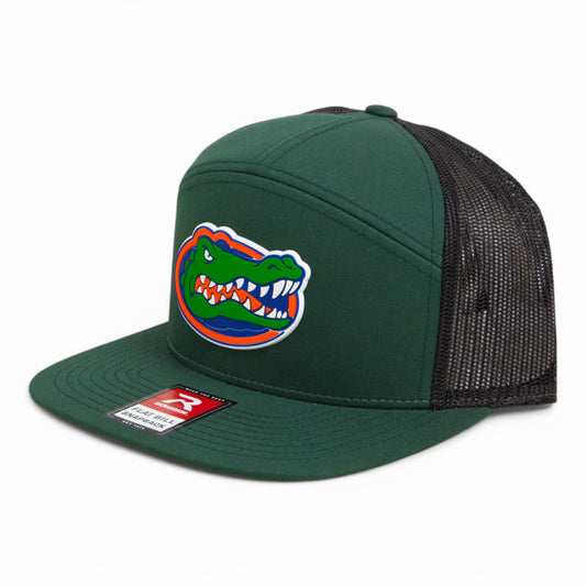 Florida Gators 2025 Final Four 3D Snapback Seven-Panel Flat Bill Trucker Hat- Dark Green/ Black