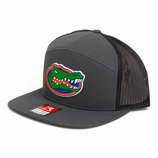 Florida Gators 2025 Final Four 3D Snapback Seven-Panel Flat Bill Trucker Hat- Charcoal/ Black