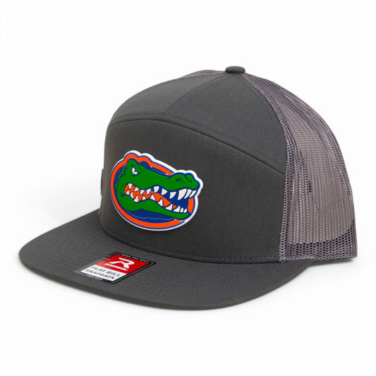 Florida Gators 2025 Final Four 3D Snapback Seven-Panel Flat Bill Trucker Hat- Charcoal