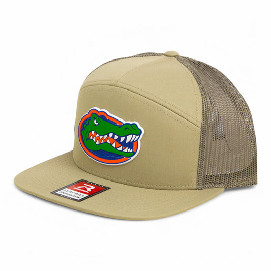 Florida Gators 2025 Final Four 3D Snapback Seven-Panel Flat Bill Trucker Hat- Pale Loden