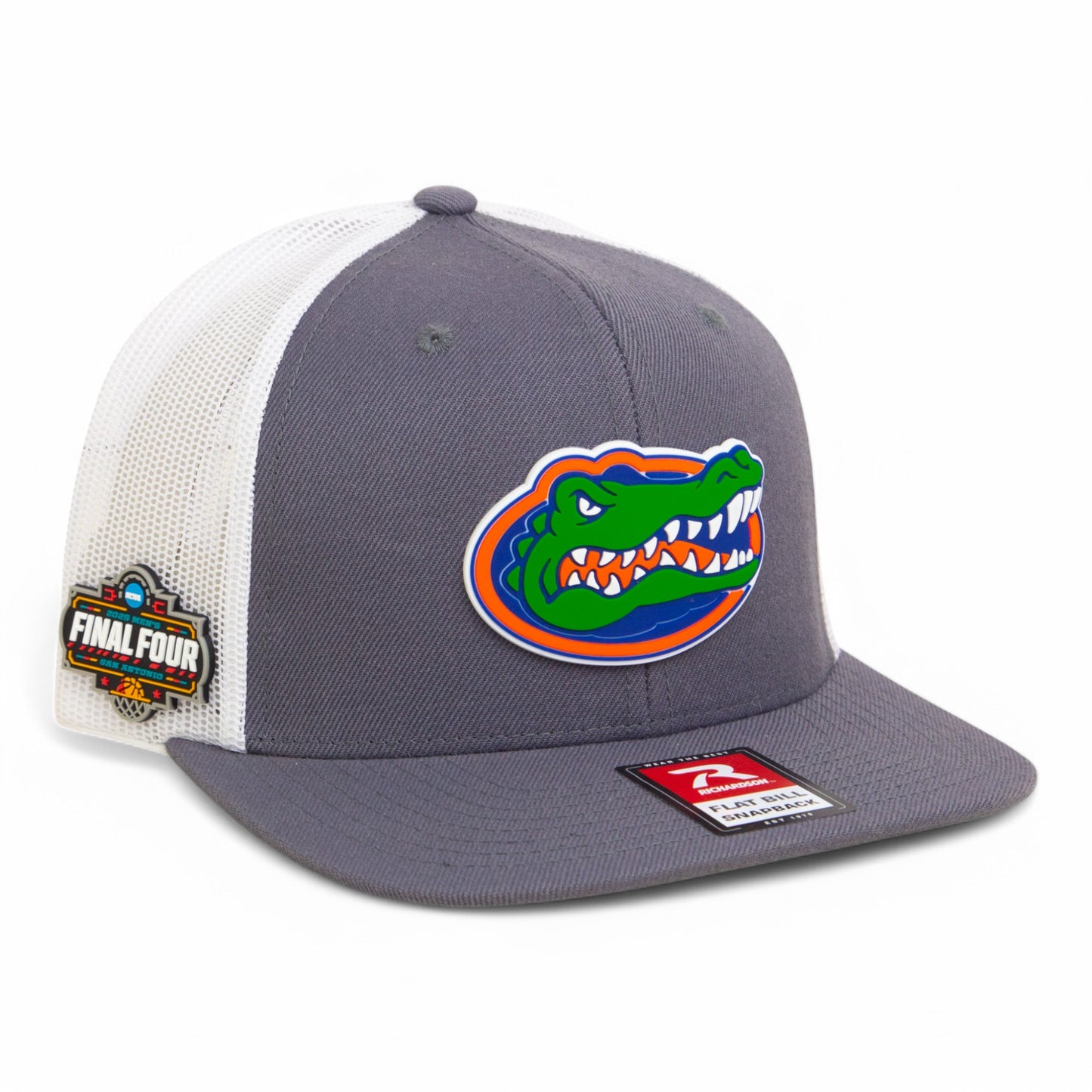 Florida Gators 2025 Final Four 3D Wool Blend Flat Bill Hat- Charcoal/ White