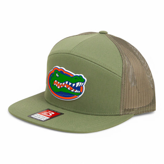 Florida Gators 2025 Final Four 3D Snapback Seven-Panel Flat Bill Trucker Hat- Loden