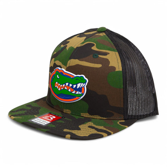 Florida Gators 2025 Final Four 3D Wool Blend Flat Bill Hat- Army Camo/ Black
