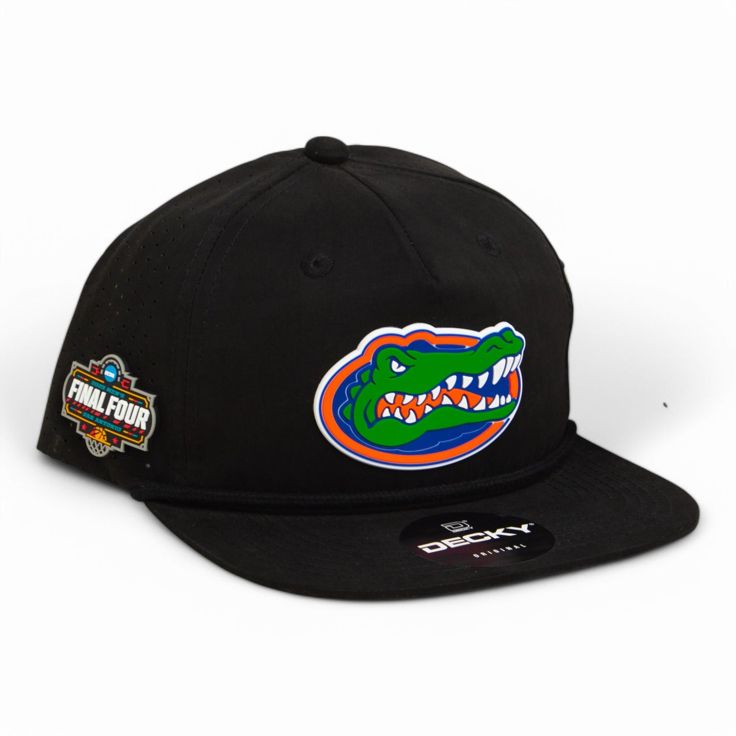 Florida Gators 2025 Final Four 3D Perforated Rope Hat- Black