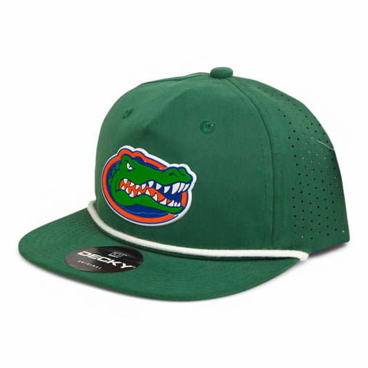 Florida Gators 2025 Final Four 3D Perforated Rope Hat- Forest/ White
