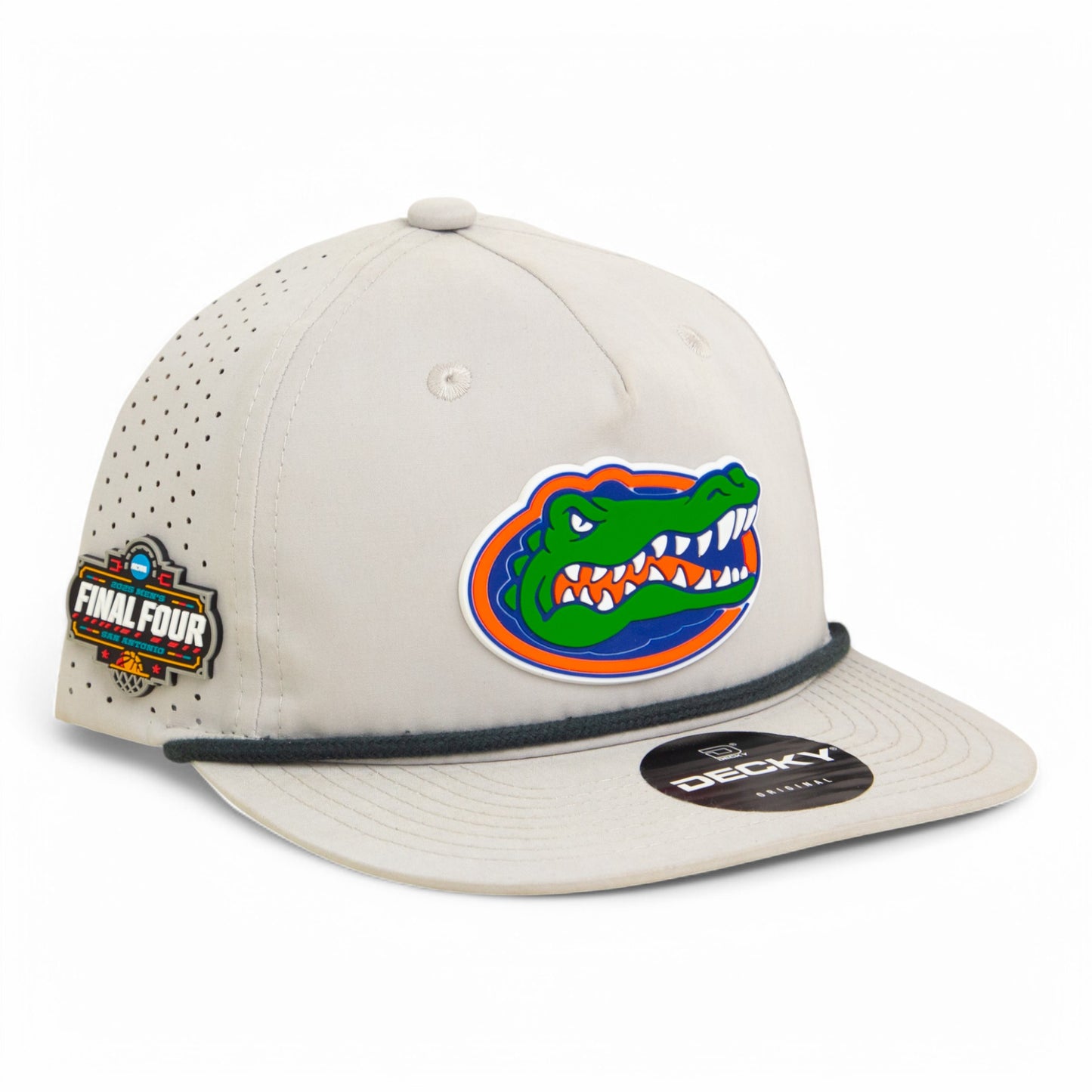 Florida Gators 2025 Final Four 3D Perforated Rope Hat- Grey/ Charcoal