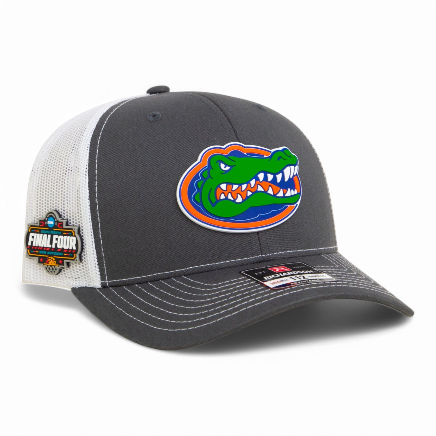 Florida Gators 2025 Final Four 3D Snapback Trucker Hat- Charcoal/ White