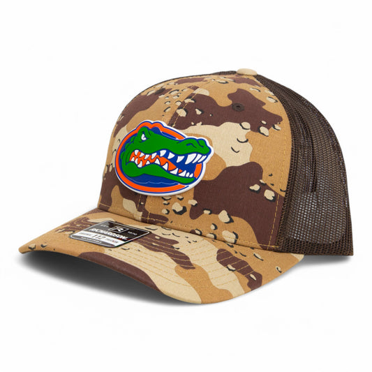 Florida Gators 2025 Final Four 3D Snapback Trucker Hat- Desert Camo/ Brown