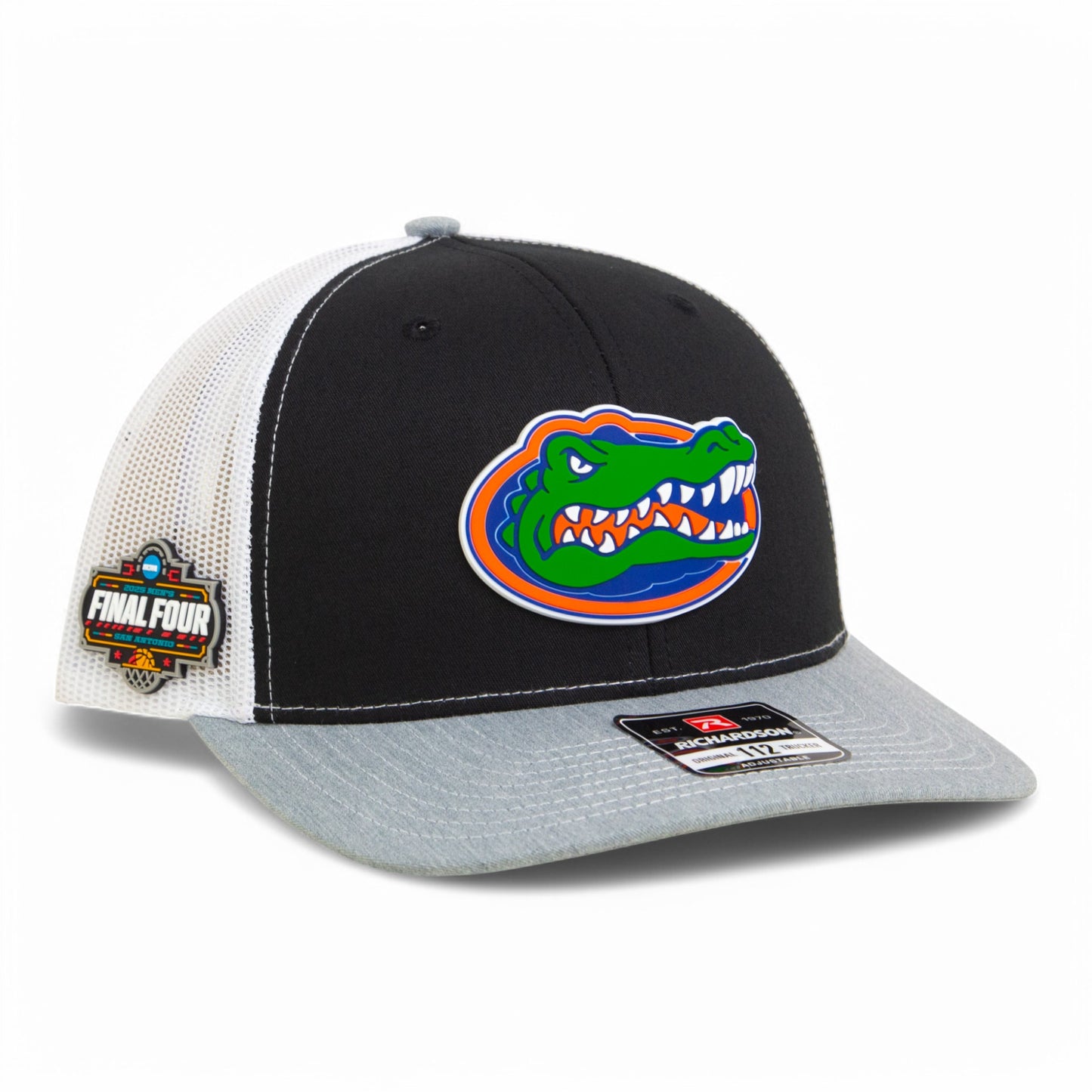 Florida Gators 2025 Final Four 3D Snapback Trucker Hat- Black/ White/ Heather Grey