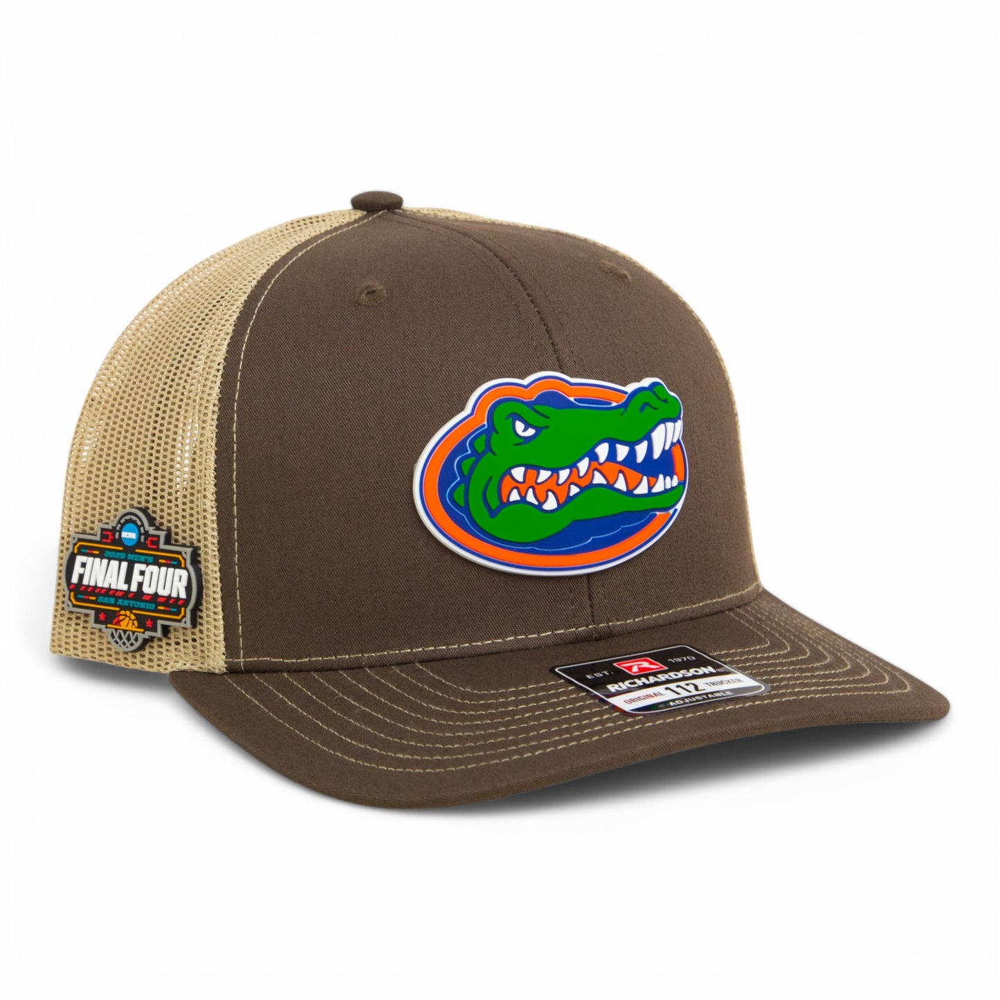 Florida Gators 2025 Final Four 3D Snapback Trucker Hat- Brown/ Tan
