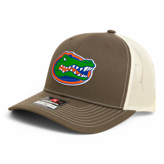 Florida Gators 2025 Final Four 3D Snapback Trucker Hat- Chocolate Chip/ Birch