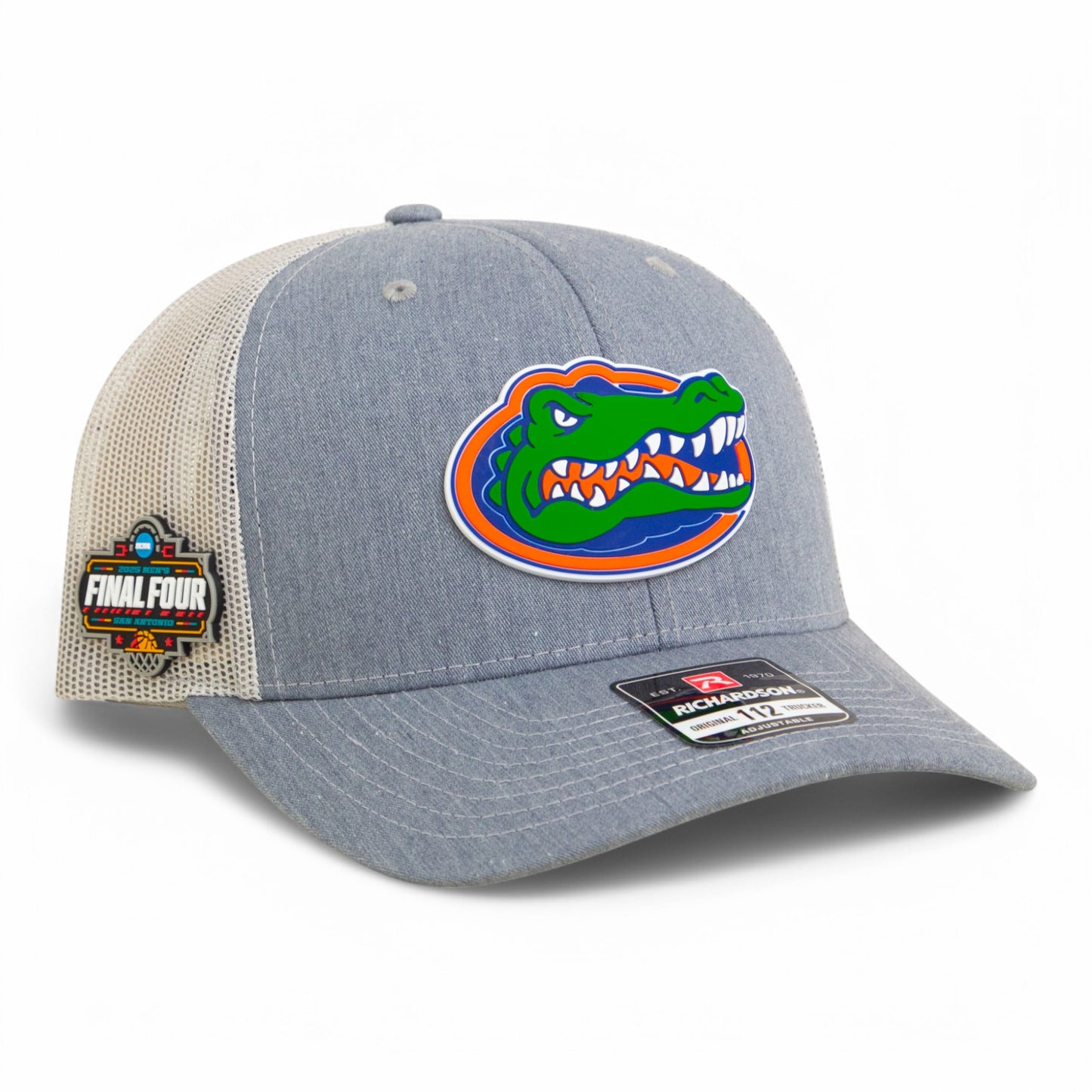 Florida Gators 2025 Final Four 3D Snapback Trucker Hat- Heather Grey/ Light Grey