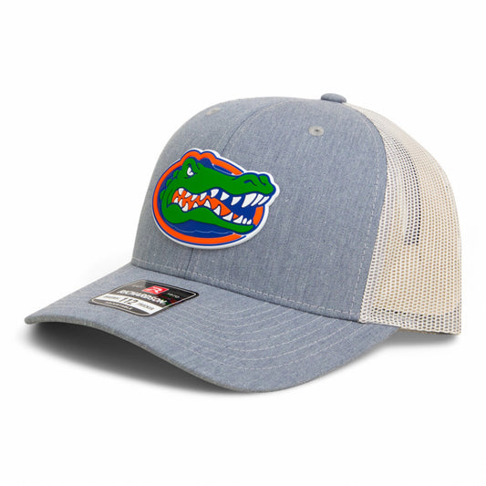 Florida Gators 2025 Final Four 3D Snapback Trucker Hat- Heather Grey/ Light Grey