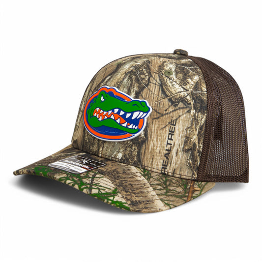 Florida Gators 2025 Final Four 3D Snapback Trucker Hat- Realtree Edge/ Brown