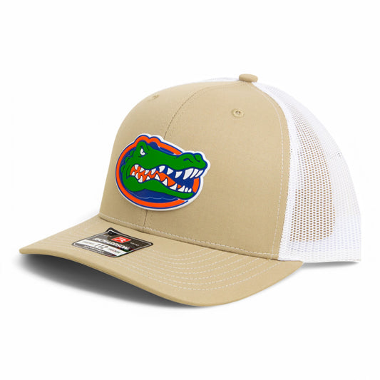 Florida Gators 2025 Final Four 3D Snapback Trucker Hat- Tan/ White