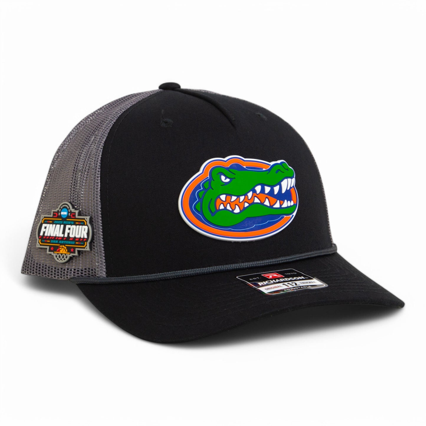Florida Gators 2025 Final Four 3D Snapback Trucker Rope Hat- Black/ Charcoal