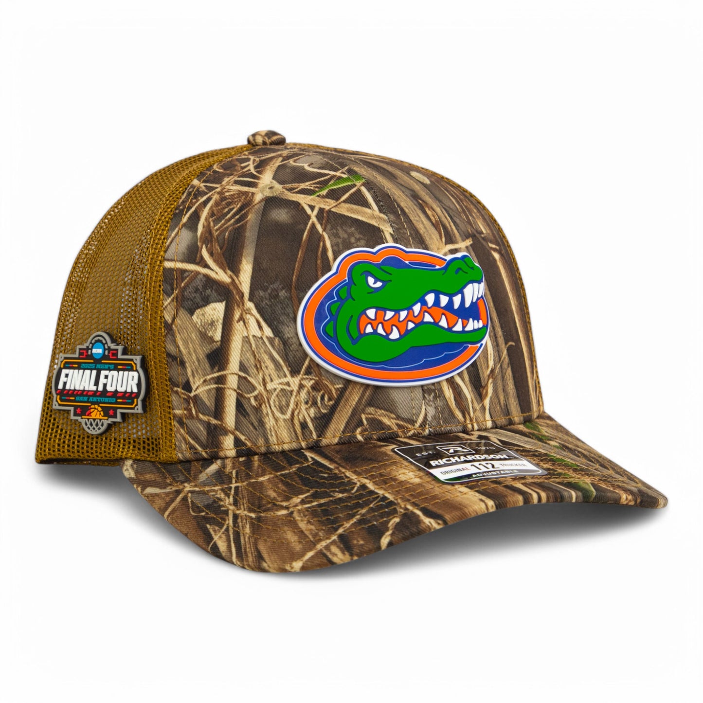 Florida Gators 2025 Final Four 3D Snapback Trucker Hat- Realtree Max 7/ Buck