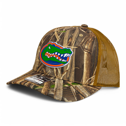 Florida Gators 2025 Final Four 3D Snapback Trucker Hat- Realtree Max 7/ Buck