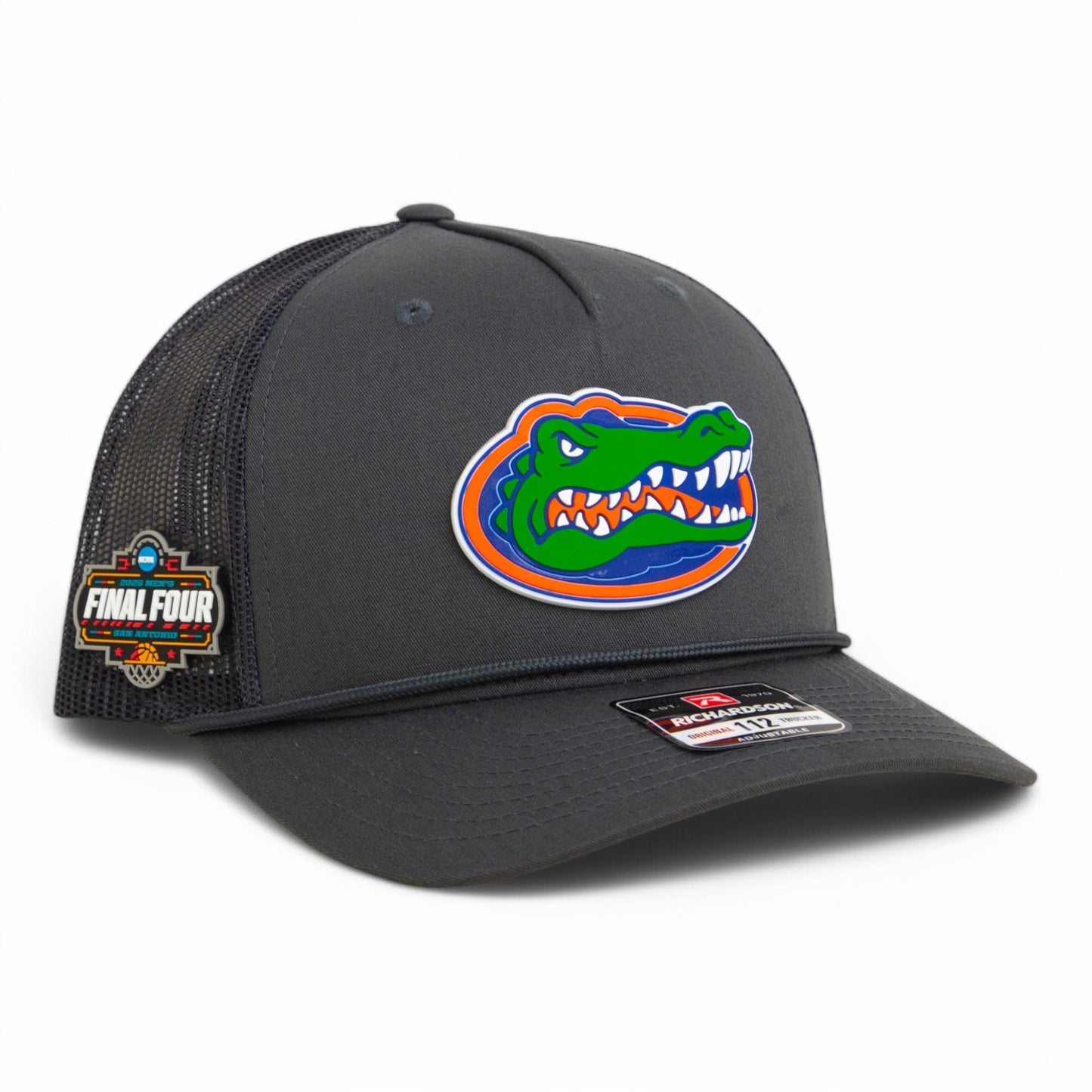 Florida Gators 2025 Final Four 3D Snapback Trucker Rope Hat- Charcoal