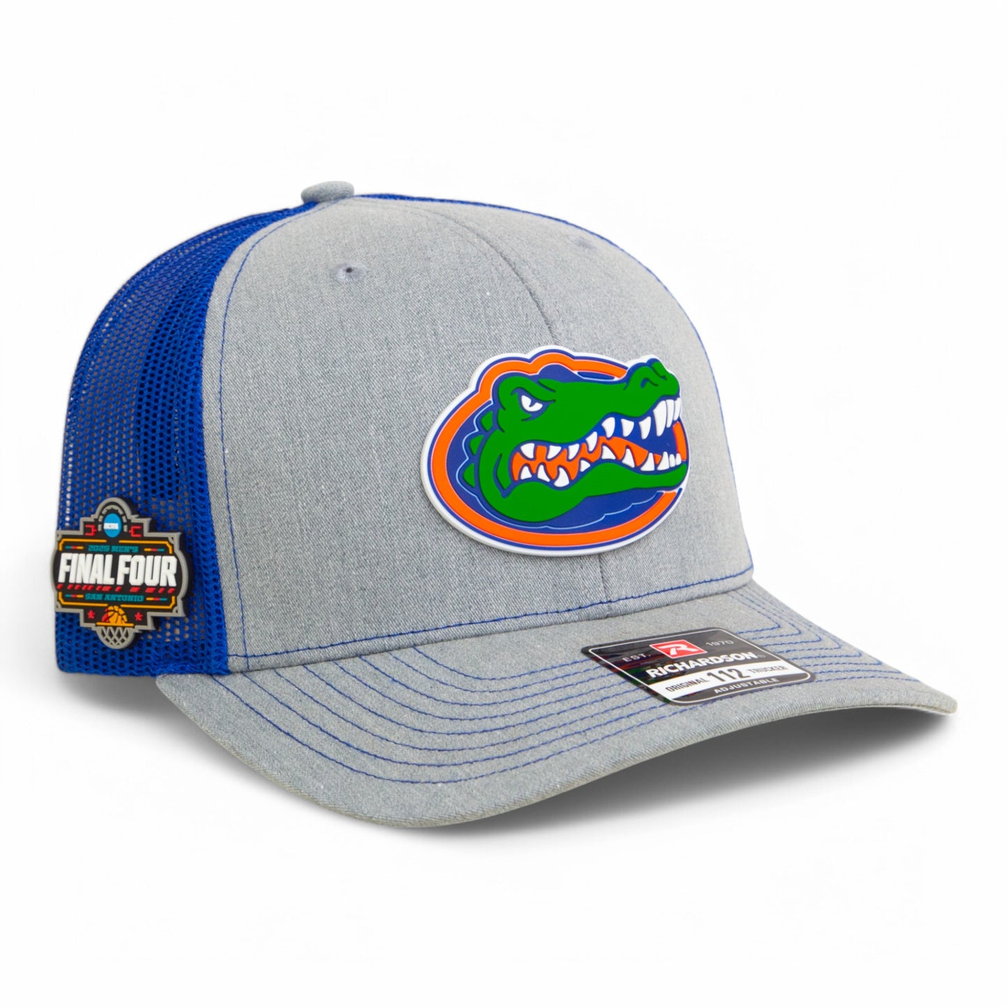 Florida Gators 2025 Final Four 3D Snapback Trucker Hat- Heather Grey/ Royal