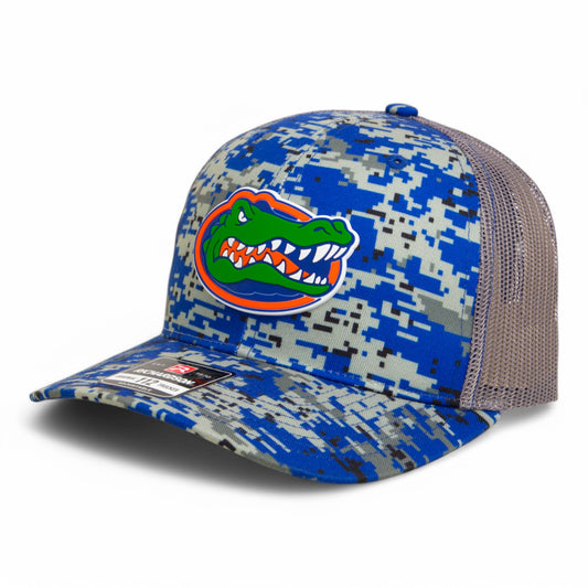 Florida Gators 2025 Final Four 3D Snapback Trucker Hat- Royal Digital Camo