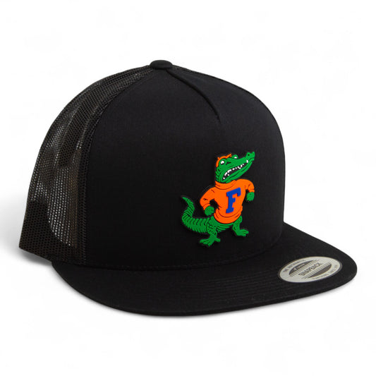 Florida Gators Retro Albert 3D YP Snapback Flat Bill Trucker Hat- Black