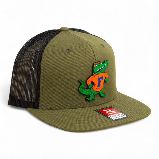Florida Gators Retro Albert 3D Wool Blend Flat Bill Hat- Loden/ Black