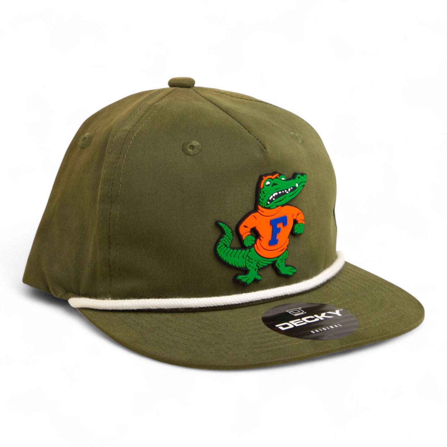 Florida Gators Retro Albert 3D Classic Rope Hat- Olive/ White