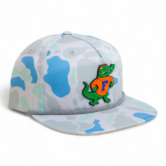 Florida Gators Retro Albert 3D Umpqua Rope Hat- Saltwater Duck Camo/ Charcoal