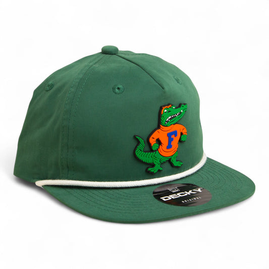 Florida Gators Retro Albert 3D Classic Rope Hat- Forest/ White