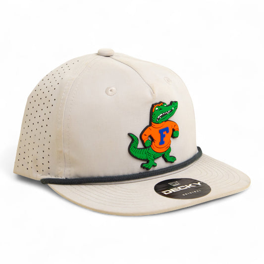 Florida Gators Retro Albert 3D Perforated Rope Hat- Grey/ Charcoal