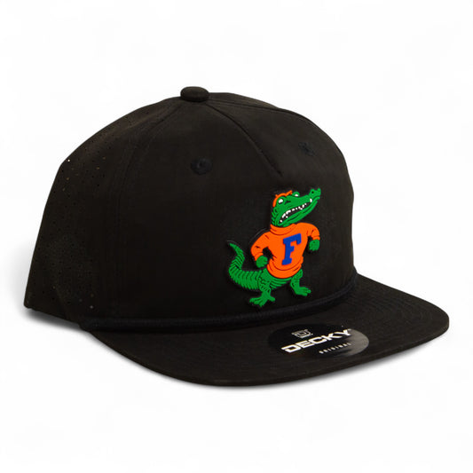 Florida Gators Retro Albert 3D Perforated Rope Hat- Black