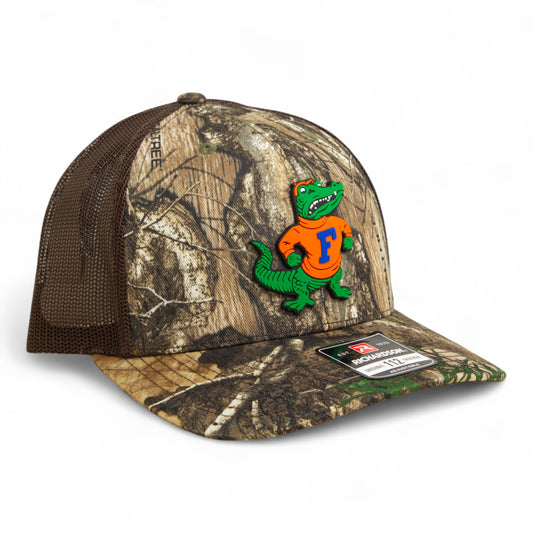 Florida Gators Retro Albert 3D Snapback Trucker Hat- Realtree Edge/ Brown