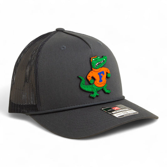 Florida Gators Retro Albert 3D Snapback Trucker Rope Hat- Charcoal
