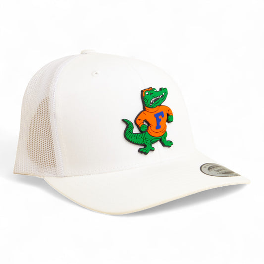 Florida Gators Retro Albert 3D YP Snapback Trucker Hat- White