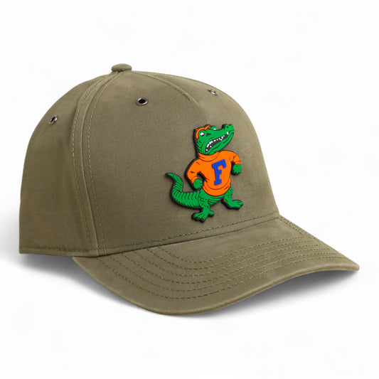 Florida Gators Retro Albert 3D Snapback Canvas Hat- Olive