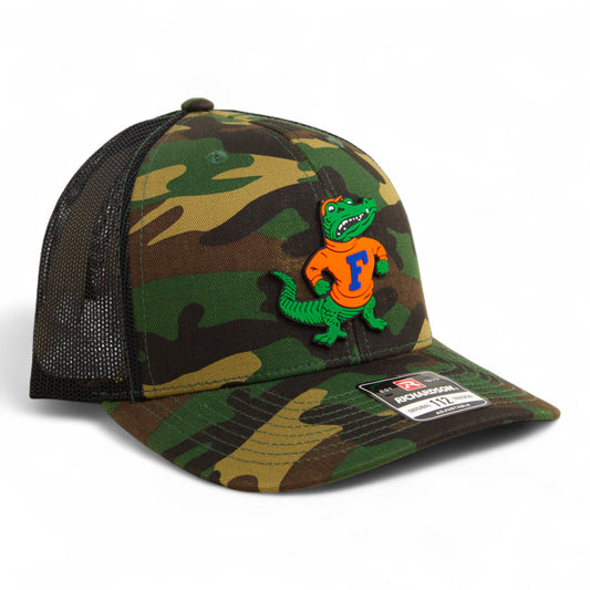 Florida Gators Retro Albert 3D Snapback Trucker Hat- Army Camo/ Black