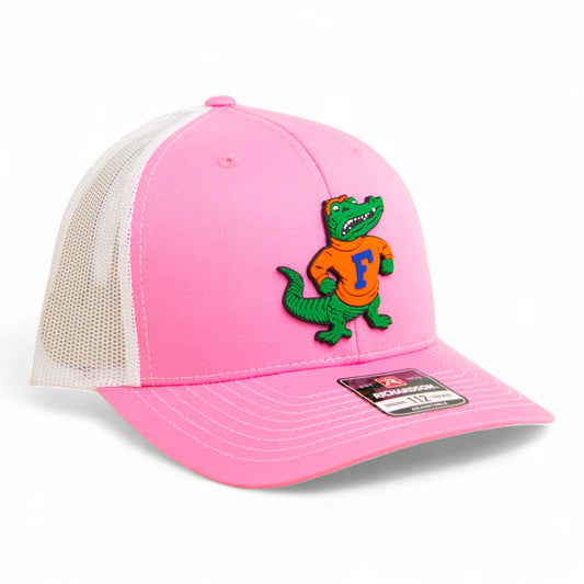 Florida Gators Retro Albert 3D Snapback Trucker Hat- Pink/ White