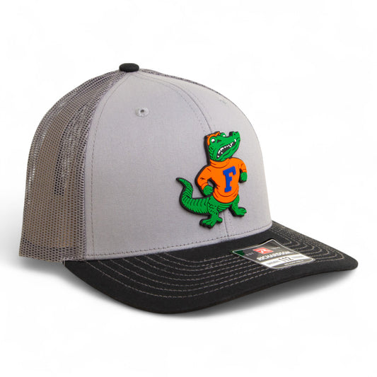 Florida Gators Retro Albert 3D Snapback Trucker Hat- Grey/ Charcoal/ Black