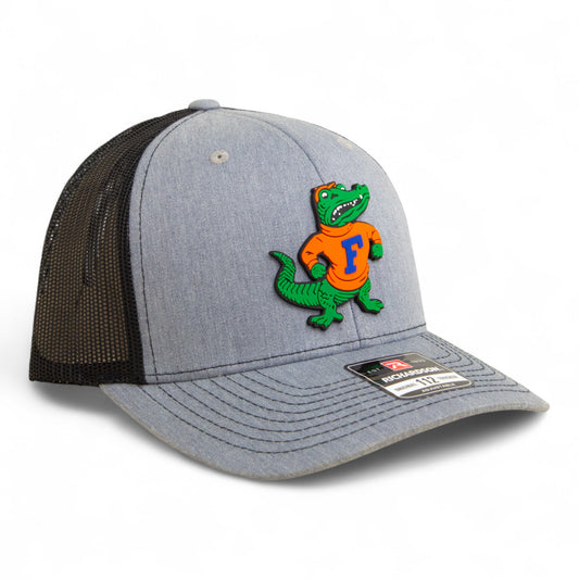Florida Gators Retro Albert 3D Snapback Trucker Hat- Heather Grey/ Black