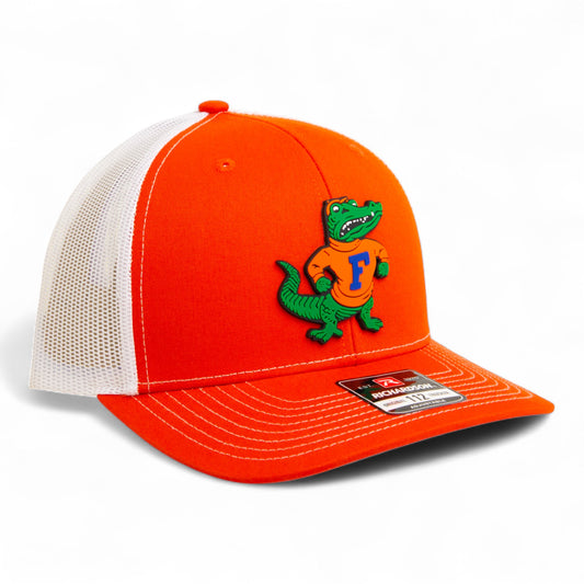 Florida Gators Retro Albert 3D Snapback Trucker Hat- Orange/ White