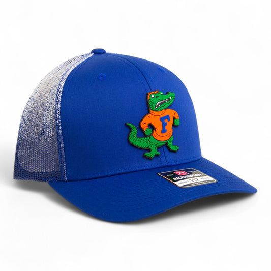 Florida Gators Retro Albert 3D Snapback Trucker Hat- Royal Fade