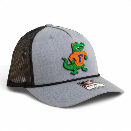Florida Gators Retro Albert 3D Snapback Trucker Rope Hat- Heather Grey/ Black