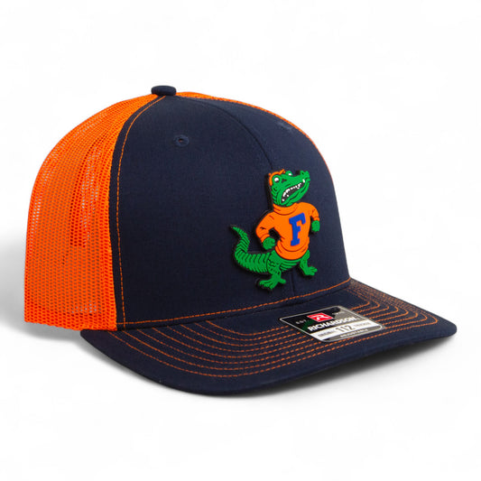 Florida Gators Retro Albert 3D Snapback Trucker Hat- Navy/ Orange