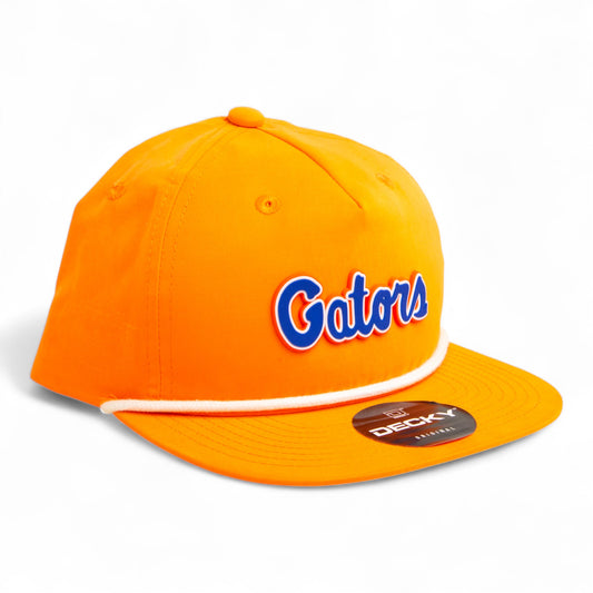 Florida Gators Script Blue 3D Classic Rope Hat- Orange/ White
