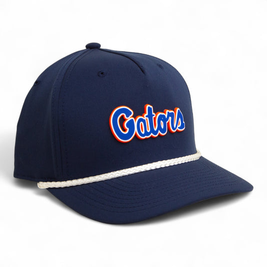 Florida Gators Script Blue 3D Five Panel Classic Rope Hat- Navy/ White
